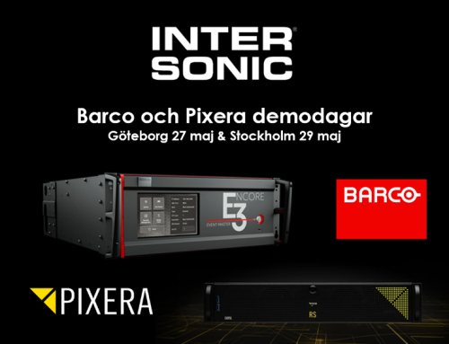 Barco Encore3 & Pixera demondagar i Stockholm och Göteborg