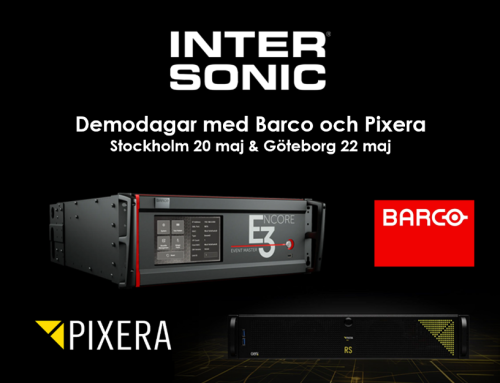 Barco Encore3 & Pixera demondagar i Stockholm och Göteborg